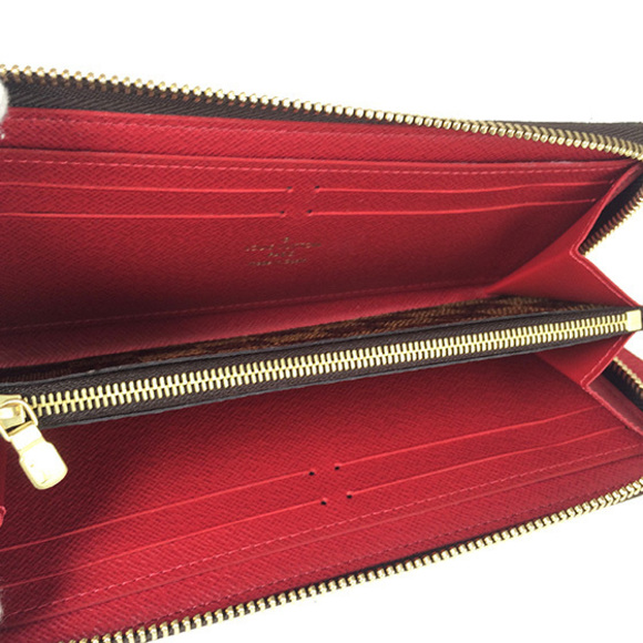 Louis Vuitton Damier Portefeuille Clemence Cerise Red Long Wallet - Picture 6 of 8